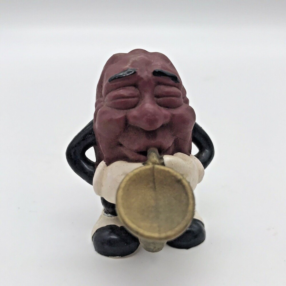 Vintage 1987 California Raisins Saxophone Player SAX  2 inches Tall PVC Toy